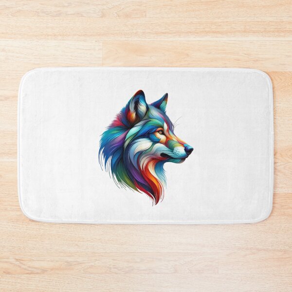 Item preview, Vibrant Wolfhead  designed and sold by CharmStudio.