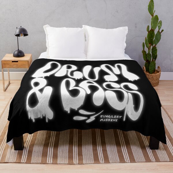 Item preview, DRUM AND BASS - Liquid Y2K Font (White) designed and sold by Discothreadz.