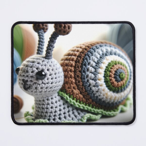 Item preview, AI-Generated Snail Amigurumi designed and sold by shoowack.