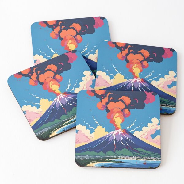 Item preview, JAPANESE VOLCANO EXPLOSION designed and sold by PIGCASSOSAIART.