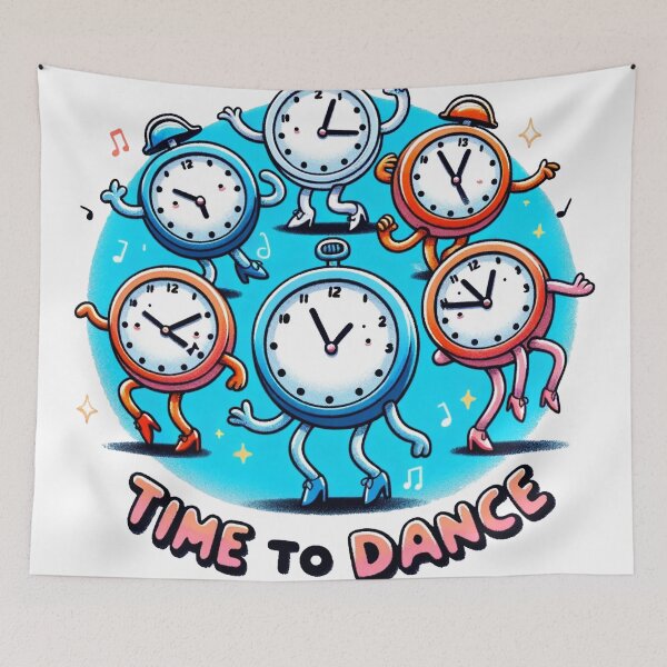 Item preview, Whimsical Time to Dance Funny Sticker Design for All Ages designed and sold by The-Library.