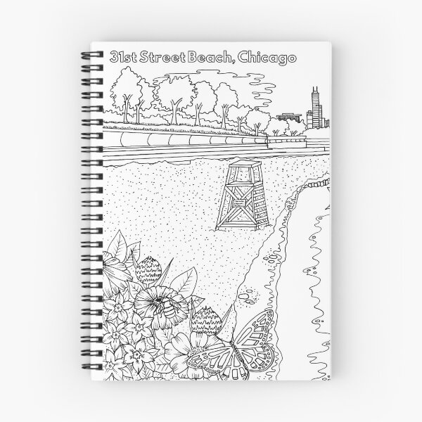 Item preview, 31st Street Beach Coloring designed and sold by Color Chicago.