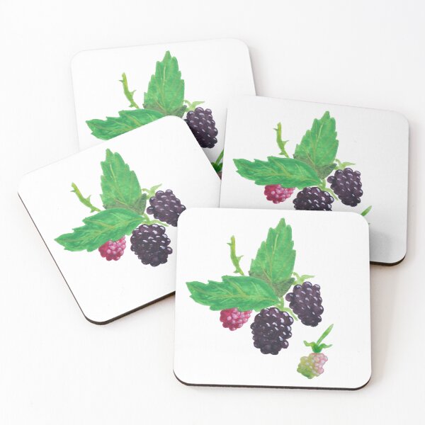 Item preview, Blackberries hand painted gouache wild fruit designed and sold by Maysoulrose.