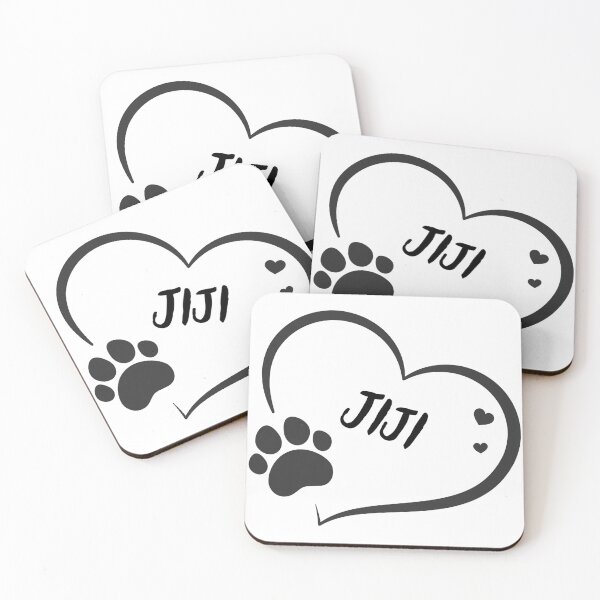 Item preview, Jiji pet dog or cat name in a heart with a paw, great gift for dog or cat owners designed and sold by OCS1337.