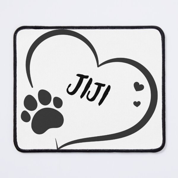 Item preview, Jiji pet dog or cat name in a heart with a paw, great gift for dog or cat owners designed and sold by OCS1337.
