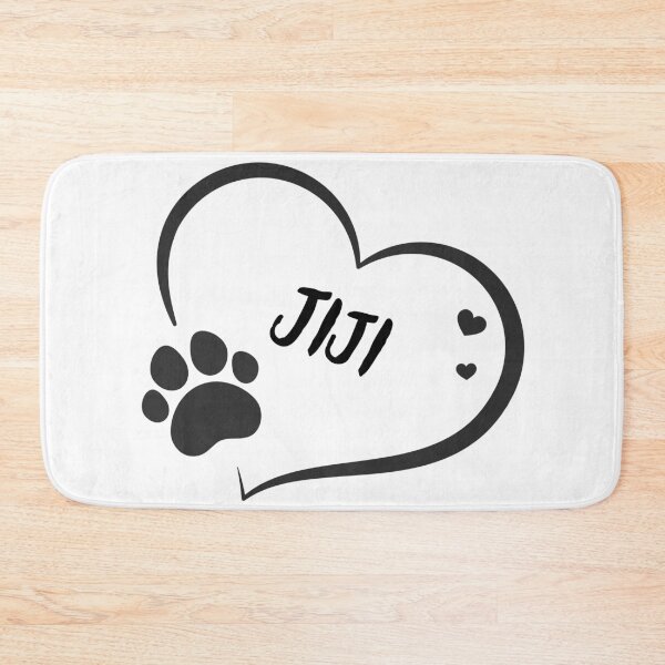 Item preview, Jiji pet dog or cat name in a heart with a paw, great gift for dog or cat owners designed and sold by OCS1337.