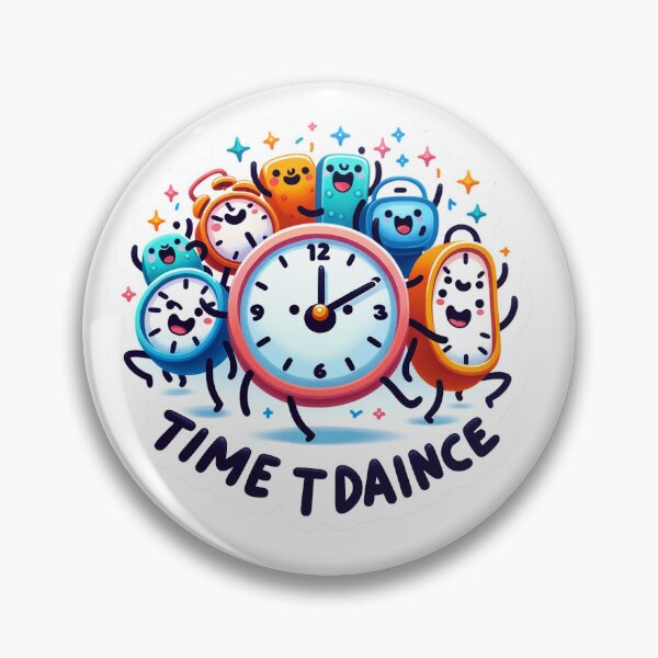 Artikelvorschau, Whimsical Time to Dance Funny Sticker Design for All Ages entworfen und verkauft von The-Library.