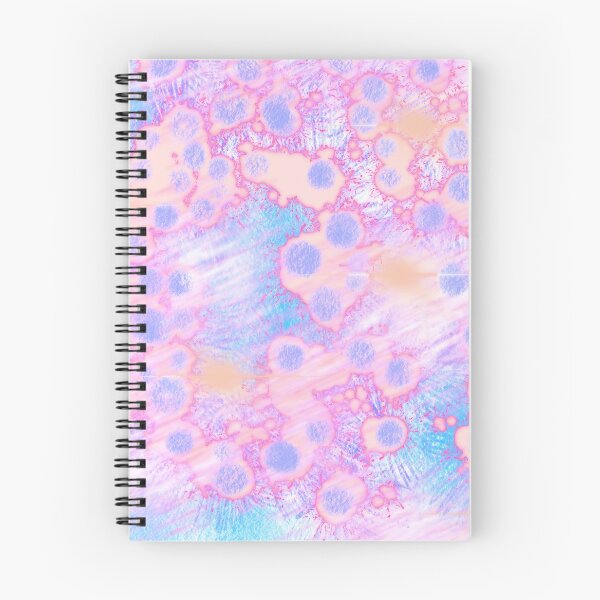 Item preview, Blue dots pink splash orange bacterium designed and sold by Florvolcanica.