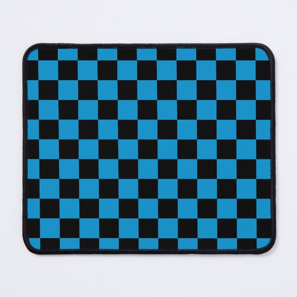 Item preview, Checkered (Medium Squares) Light Blue and Black designed and sold by Tree45.