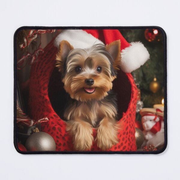 Item preview, Yorkie Dog - Christmas scene designed and sold by KungF00S.