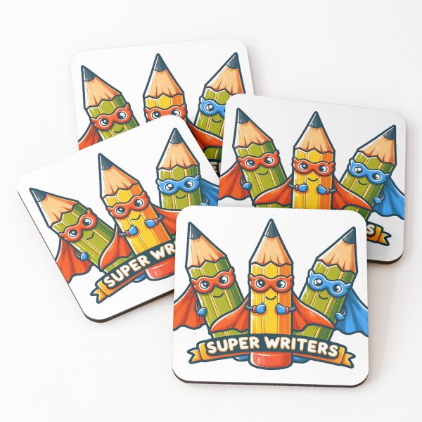 Item preview, Super Writers Funny Sticker Design: Unleash Your Literary Superpowers designed and sold by The-Library.