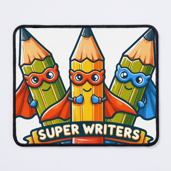 Item preview, Super Writers Funny Sticker Design: Unleash Your Literary Superpowers designed and sold by The-Library.