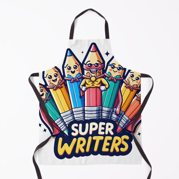 Item preview, Super Writers Funny Sticker Design: Unleash Your Literary Superpowers! designed and sold by The-Library.