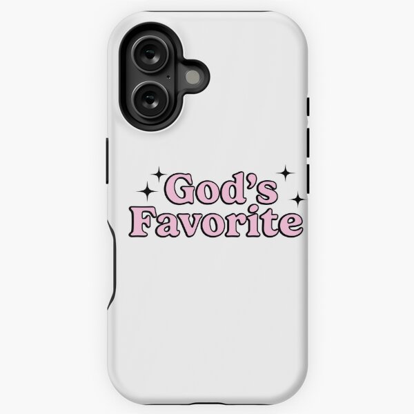 Vista previa del artículo con la obra «Texto rosa claro "El favorito de Dios"», diseñado y vendido por trelise28.