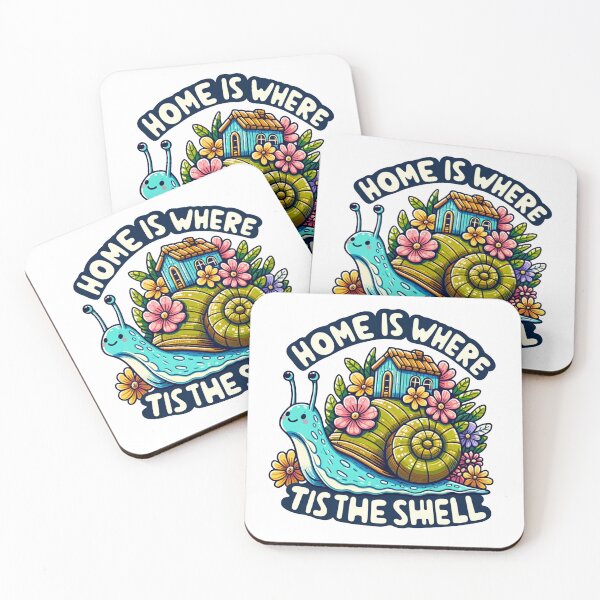 Item preview, Home is Where the Shell Is Funny Sticker Design: Bring the Sea Home! designed and sold by The-Library.
