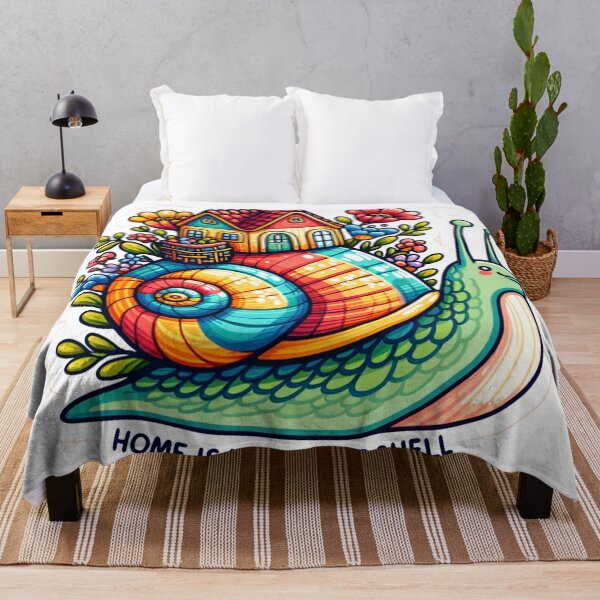 Item preview, Home is Where the Shell Is Funny Sticker Design: Bring the Sea Home! designed and sold by The-Library.