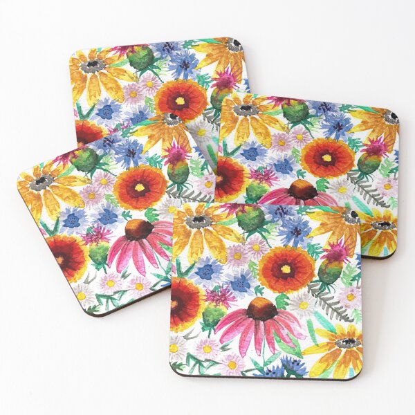 Item preview, Native Flowers Watercolor designed and sold by Color Chicago.