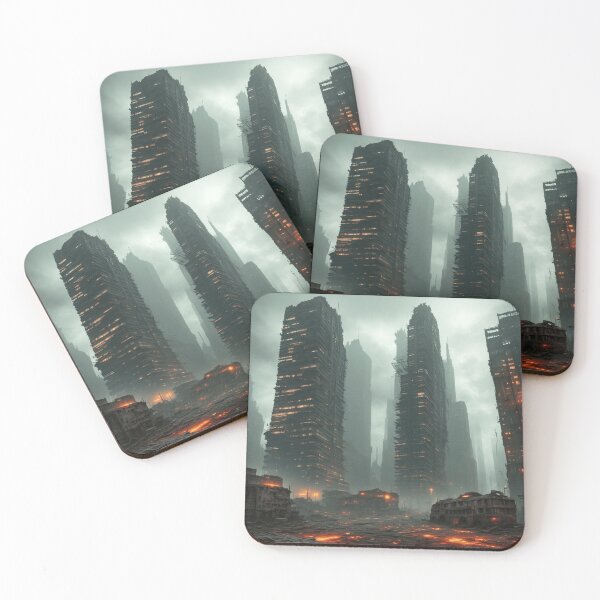 Item preview, A Zombie Apocalypse Cityscape designed and sold by Myahashaye.