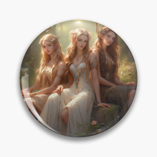 Item preview,  Three elf sisters - elven world designed and sold by The-Art-of-D.