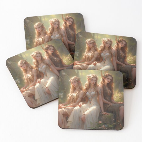 Item preview,  Three elf sisters - elven world designed and sold by The-Art-of-D.
