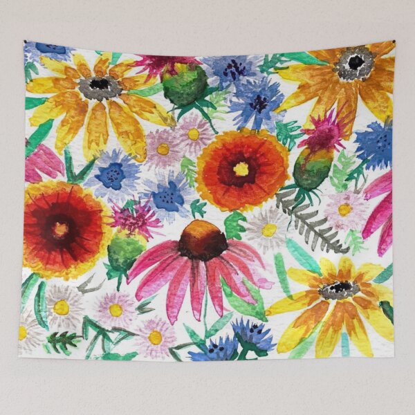 Item preview, Native Flowers Watercolor designed and sold by Color Chicago.