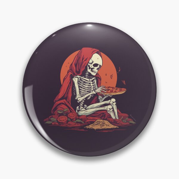 Item preview, Skeleton Eating Pizza designed and sold by Amir Faysal.