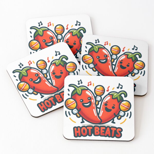 Item preview, Hot Beats Funny Sticker Design: Groove to the Rhythm of Laughter! designed and sold by The-Library.