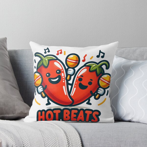 Aperçu de l'œuvre Hot Beats Funny Sticker Design: Groove to the Rhythm of Laughter! créée et vendue par The-Library.