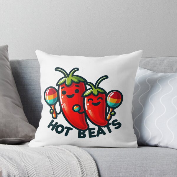 Aperçu de l'œuvre Hot Beats Funny Sticker Design: Groove to the Rhythm of Laughter! créée et vendue par The-Library.
