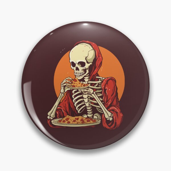 Item preview, Skeleton Eating Pizza designed and sold by Amir Faysal.