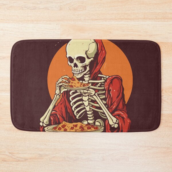 Item preview, Skeleton Eating Pizza designed and sold by Amir Faysal.