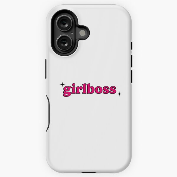 Vista previa del artículo con la obra «Texto rosa intenso 'girlboss'», diseñado y vendido por trelise28.