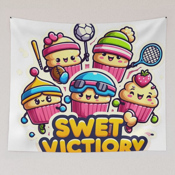 Item preview, Sweet Victory Funny Sticker Design: Savor the Taste of Triumph! designed and sold by The-Library.