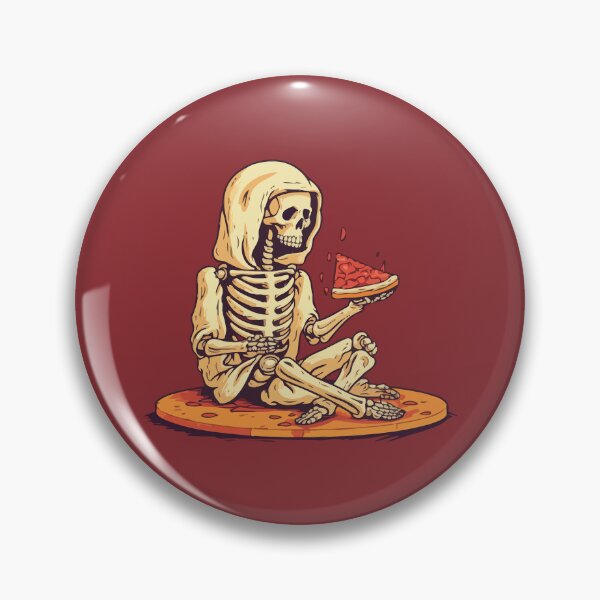 Item preview, Skeleton Eating Pizza designed and sold by Amir Faysal.