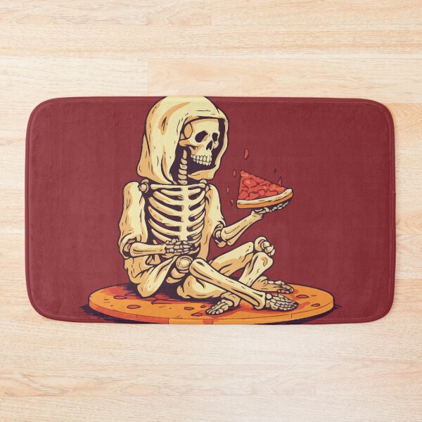Item preview, Skeleton Eating Pizza designed and sold by Amir Faysal.