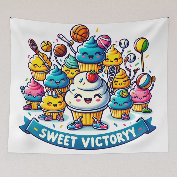Item preview, Sweet Victory Funny Sticker Design: Savor the Taste of Triumph! designed and sold by The-Library.