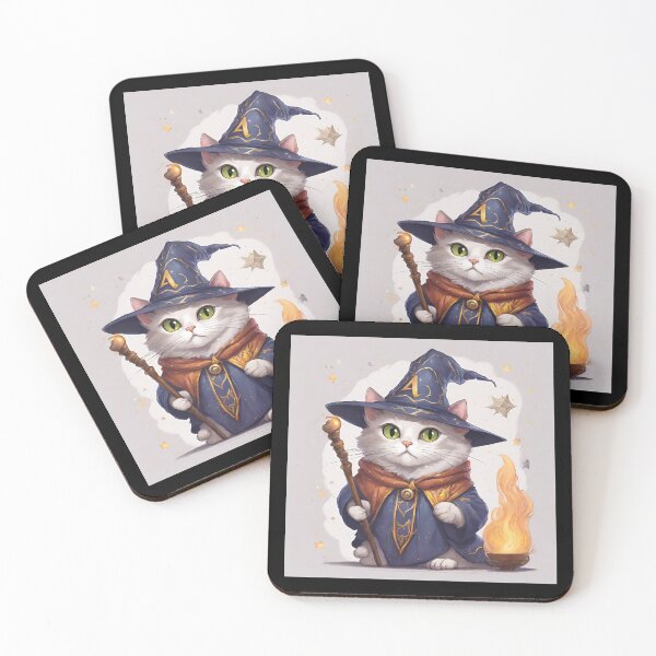 Item preview, Albert the Wizard Kitten designed and sold by queenofallswans.