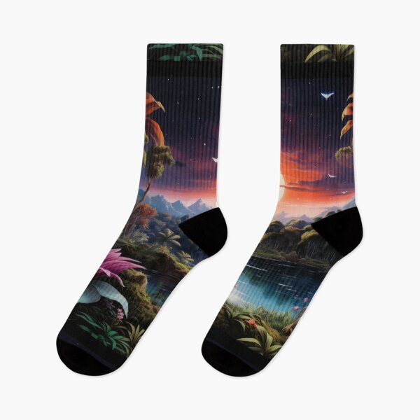 Item preview, Enchanted Twilight: Serene Paradise Under Starry Skies - Design 4 designed and sold by kawaiidoodlesuk.