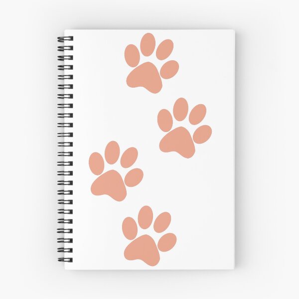 Item preview, peach paw prints designed and sold by Jules Mars.