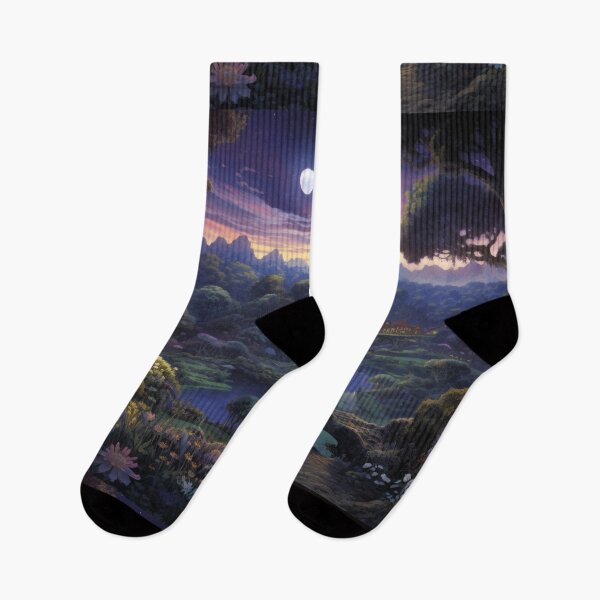 Item preview, Enchanted Twilight: Serene Paradise Under Starry Skies - Design 8 designed and sold by kawaiidoodlesuk.