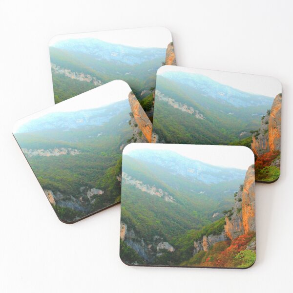 Item preview, View at a mountain in the Eremo di Soffiano canyon, with Sibillini and foliage designed and sold by Kristina Drozd.