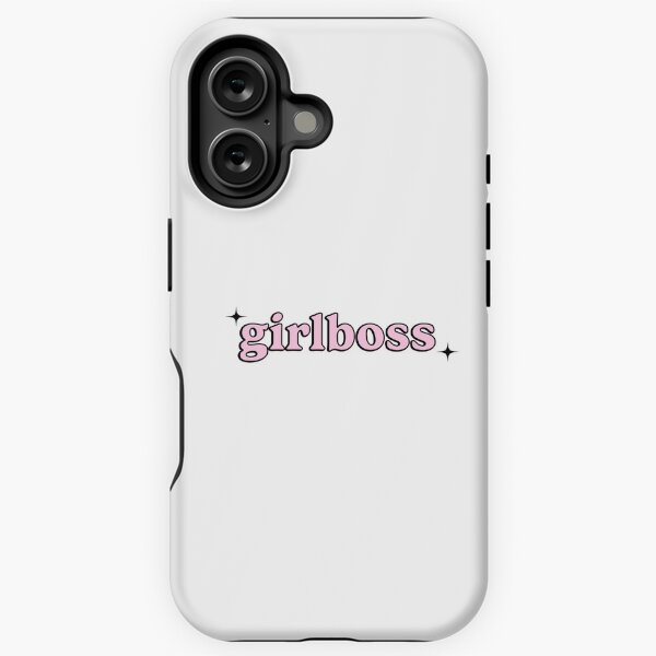 Vista previa del artículo con la obra «Texto rosa claro "girlboss"», diseñado y vendido por trelise28.