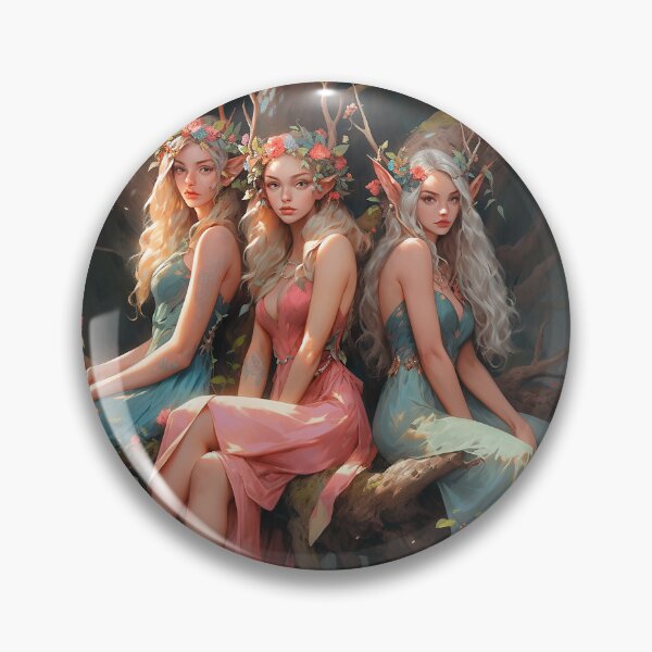 Item preview, Three elf sisters - elven world designed and sold by The-Art-of-D.