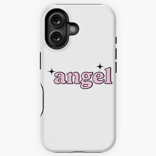 Vista previa del artículo con la obra « "ángel" texto rosa claro», diseñado y vendido por trelise28.