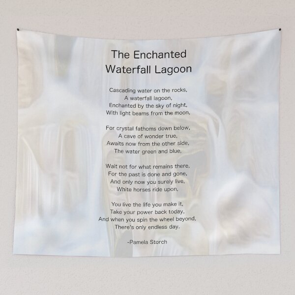 Item preview, The Enchanted Waterfall Lagoon Poem designed and sold by Pamela Storch.