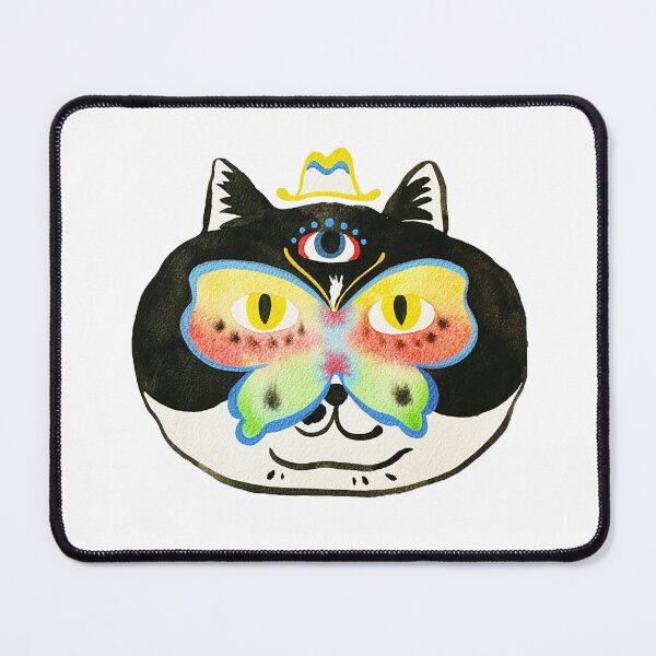 Item preview, Mystique Cat with Butterfly Mask Art designed and sold by chuchuyi.