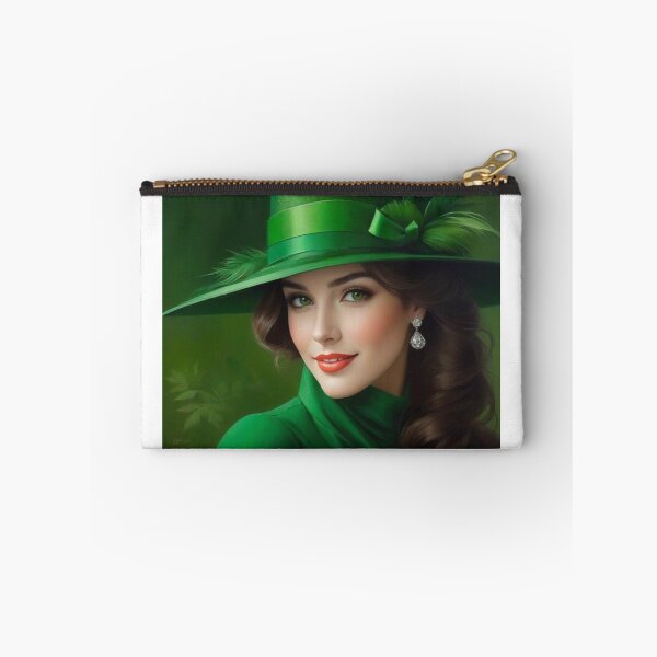 Item preview, Beautiful woman in a green hat designed and sold by KilianSzmid.
