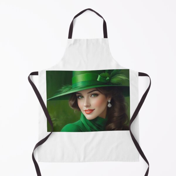 Item preview, Beautiful woman in a green hat designed and sold by KilianSzmid.