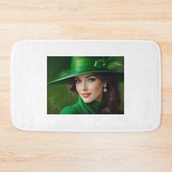 Item preview, Beautiful woman in a green hat designed and sold by KilianSzmid.