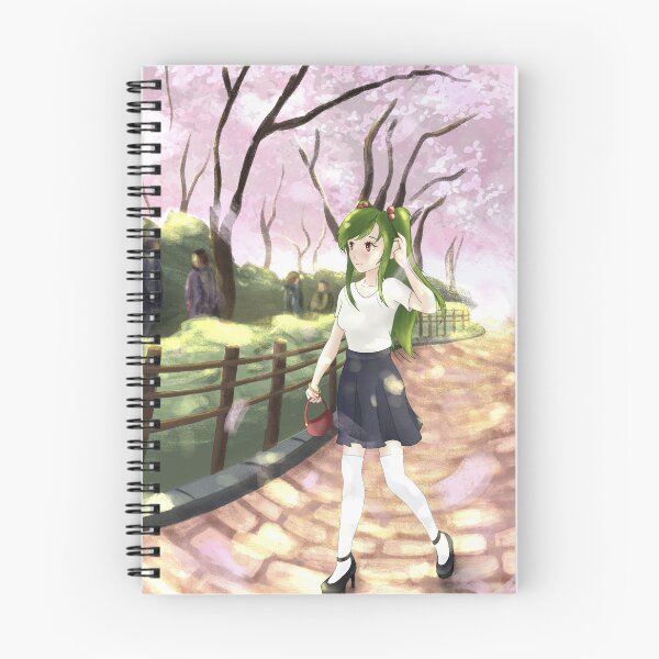Item preview, ¡Chica anime caminando durante la temporada de Sakura! designed and sold by B00FAY.